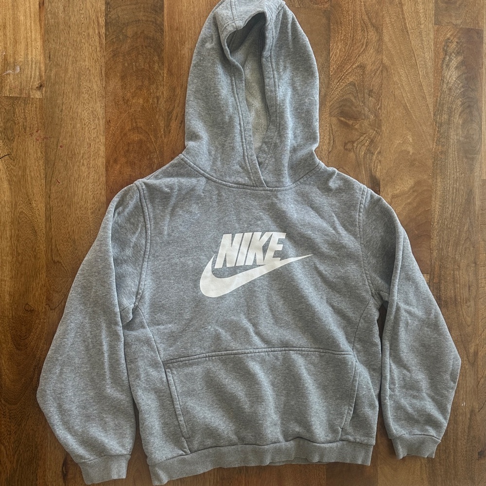 Nike Youth XL Heather Gray Pullover Hoodie